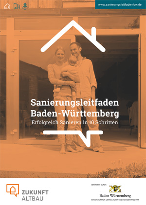 Titelblatt der Broschüre Sanierungsleitfaden Baden-Württemberg